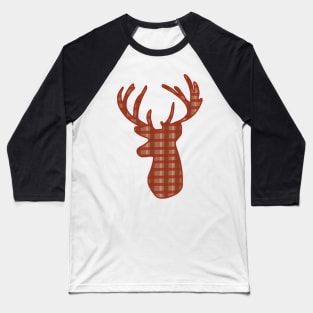 Plaid Deer Baseball T-Shirt